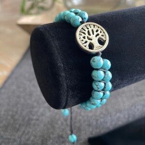 TREE Of Life Turquoise Adjustable Bracelet